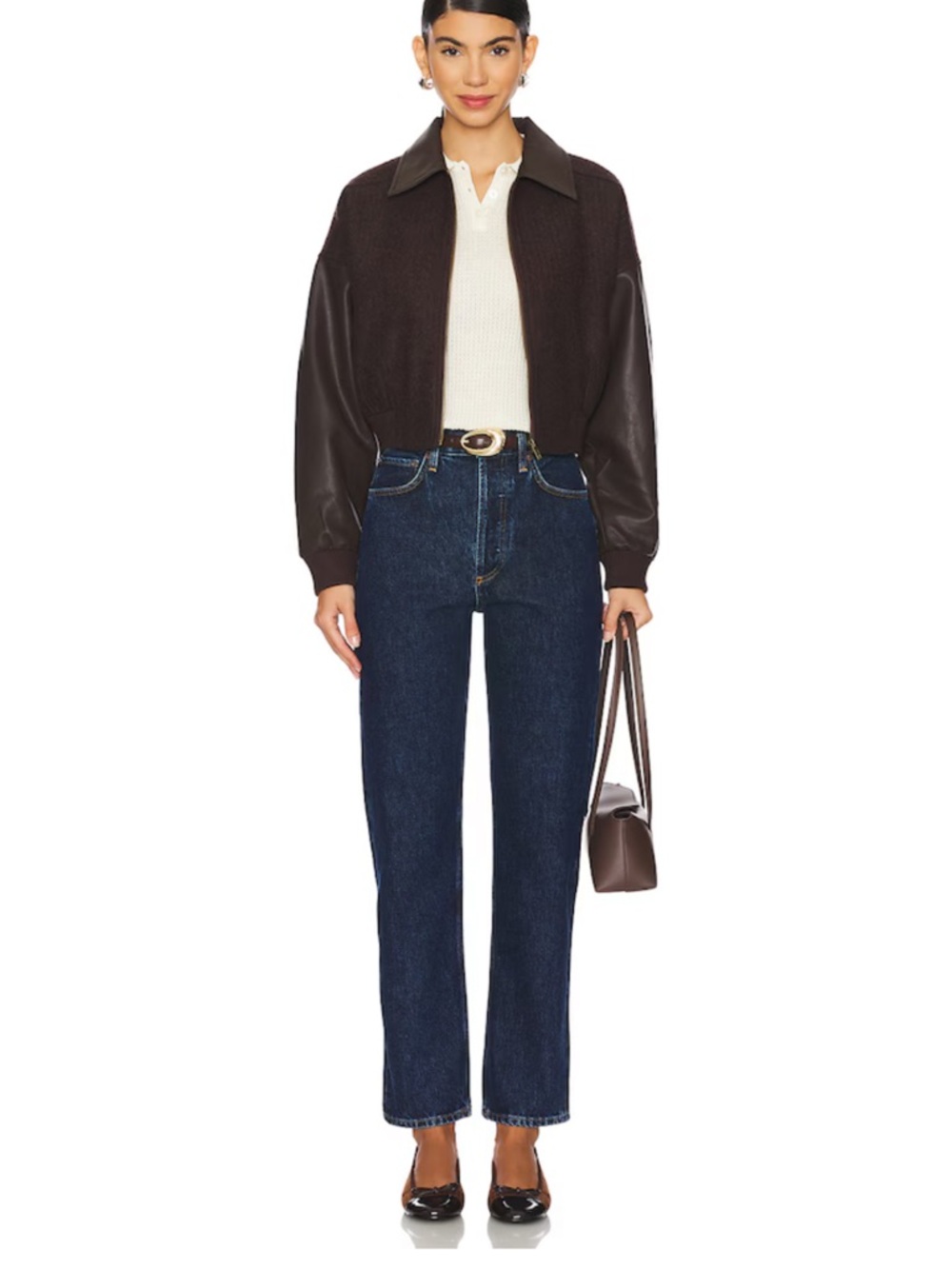 Agolde 90s Pinch Waist Straight Dark Blue Denim Jeans